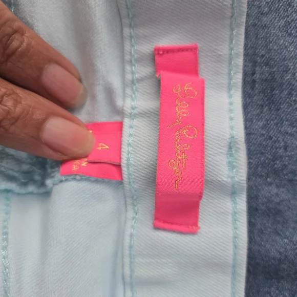Lilly Pulitzer Aqua Jeans - Picture 13 of 14